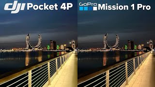 Dji Osmo Pocket 4P vs GoPro Mission 1 Pro Camera Test Comparison 