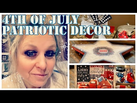 4th of July/ Patriotic Farmhouse DIY Decor/ Dollar Tree