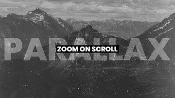 Parallax Effect | Zoom On Scroll JQuery | HTML, CSS & JAVASCRIPT  2019