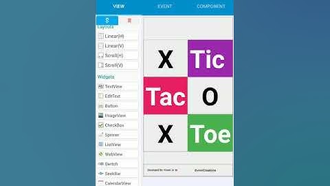 SKETCHWARE APP COMPETITION Tic tac toe App Demo