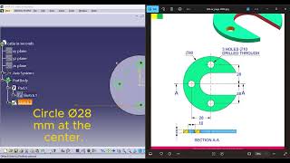 CATIA V5 Part Design Tutorial | Create a C-Washer in 5 Minutes