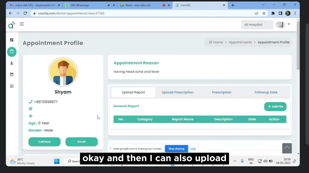 Hospital Software Demo