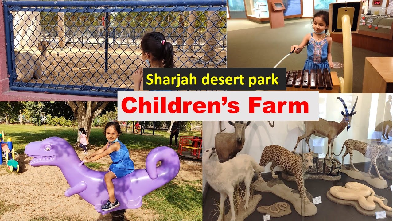 Sharjah desert park- part 2 | Children's farm and Arabian wildlife center |Learn domestic animals