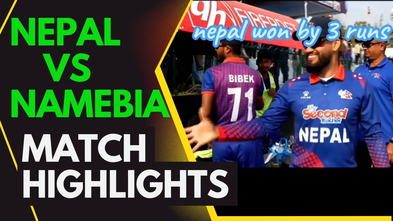 Nepal VS Namibia Cricket  | Winning Over Highlights | Triangular T20i Series 2024