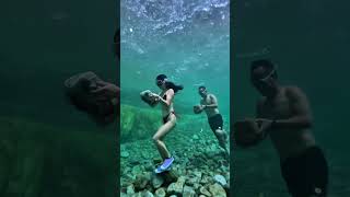 walking on water bottom 🌊✨️ #waterwalking #short
