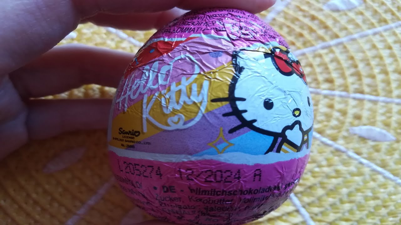 Hello kitty chocolate surprise egg YouTube