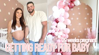 Getting Ready For Baby | SHEIN Baby Shower Haul & DIY Arch Backdrop Tutorial on a budget !!