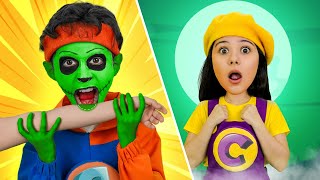 A Zombie Is Coming | Catch’em Funny Zombies | Zaza Boom Kids Song