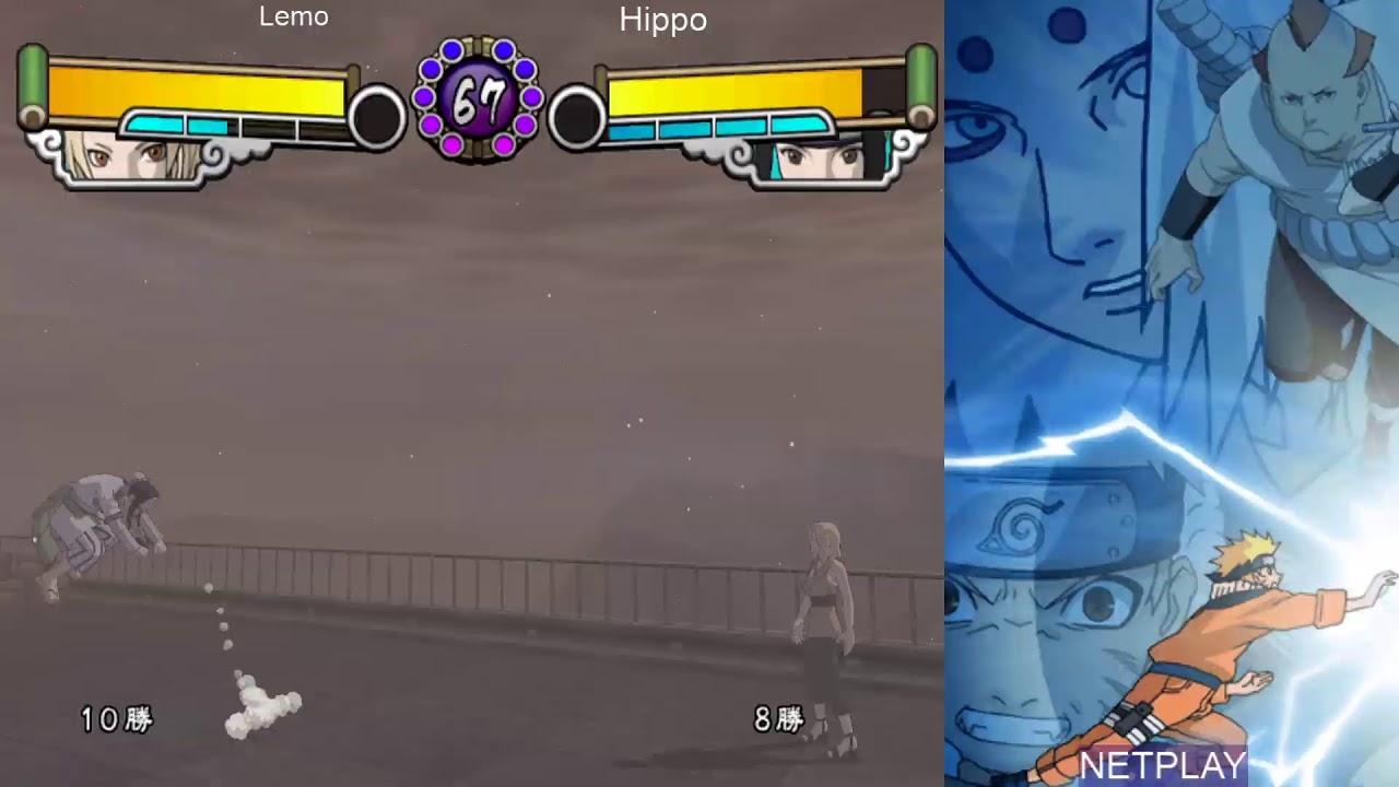 Naruto Gekitou Ninja Taisen 4 Drunk Netplay 177 - Hippo vs Lemo