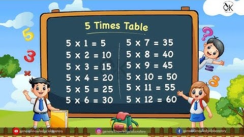 Learn Multiplication Table Of Five - 5 x 1 = 5 || 5 Times Tables || Fun & Learn Video for Kids 2023