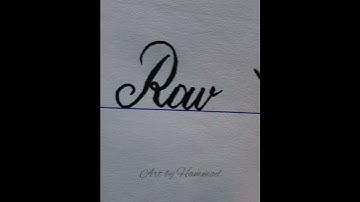 Ravneet name | Cursive writing | #viral #ytshorts