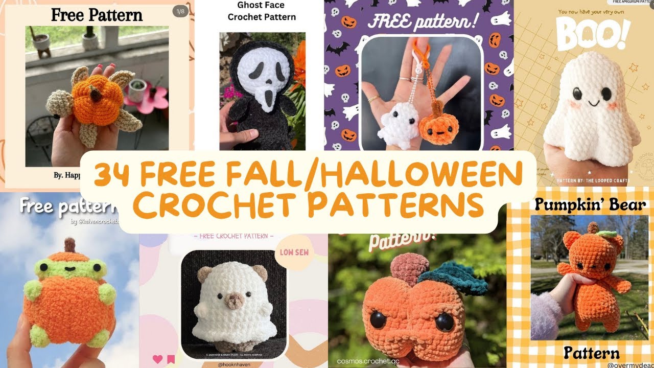34 Free Halloween/Fall crochet Patterns