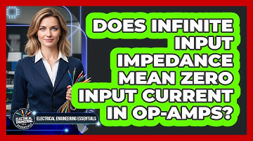 Does Infinite Input Impedance Mean Zero Input Current in Op-Amps?