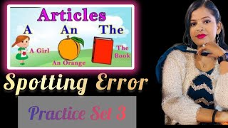 Celebrity Spotting Error || Practice Set 3 || Articles in English || by Priya Singh Tomar Profile