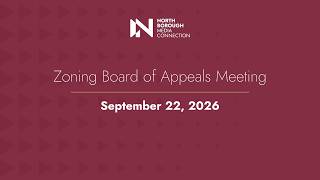 Zoning Board of Appeals Meeting / September 22, 2026