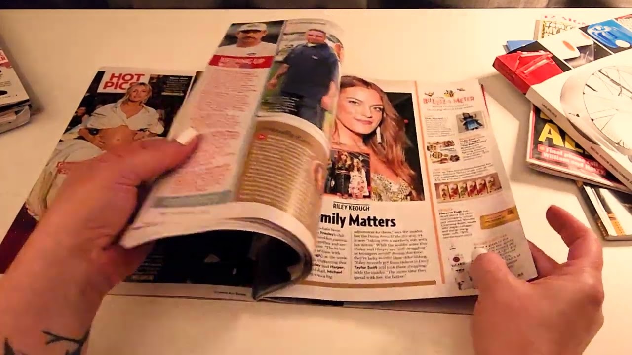 😴 Unpredictable ASMR - Page Turning through Magazine and Catalogs - No Talking