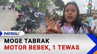 Moge Tabrak Motor Bebek, 1 Tewas | Patroli