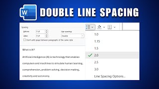 How to Double Line Spacing in Microsoft Word 2026