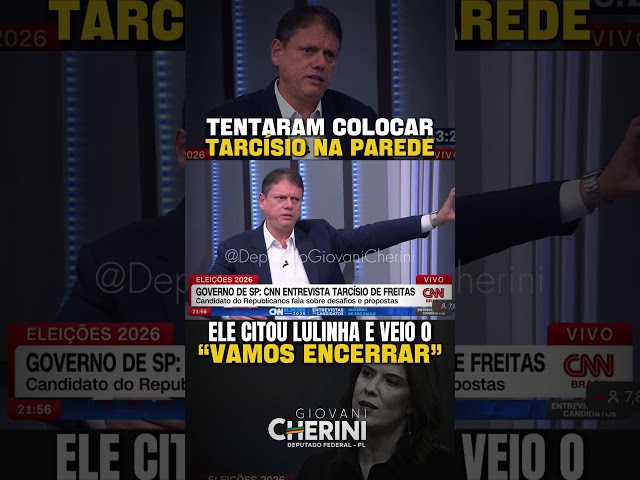 Tarcísio citou Lulinha, o climão veio e, curiosamente, a entrevista acabou logo depois.