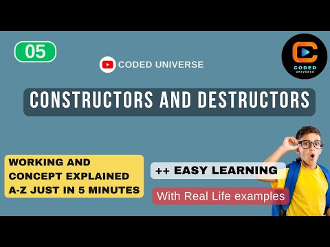 Constructor and Destructor in oop | Use of constructor and destructor with real life example