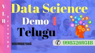 Data Science Demo Telug Part 1 | VLR Training 9059868766 | June