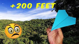 super easy paper plane - How to Make a Paper Airplane that Flies Far - 150 Feet - GIMME