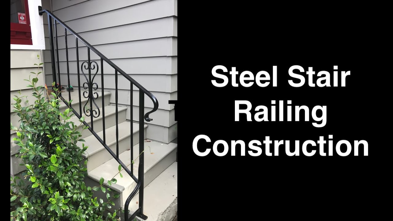 WELDING & FABRICATION Steel Stair Railing Design & Build YouTube