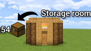 Minecraft:How to build a mini Storage Room