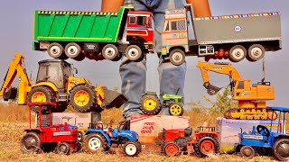 Die Model a unboxing Video | Tata Dump Truck | JCB Backhoe loader | Tractor | Excavator | Mahindra |