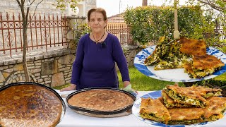 Πίτα γυριστή στα κάρβουνα | Η ζωή στο χωριό | Greek food