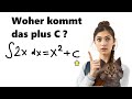 Integrationskonstante erklärt: Woher kommt das +c bei der Stammfunktion?