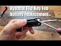 Hyundai i30 Accent: Flip Key Fob Battery Replacement How To