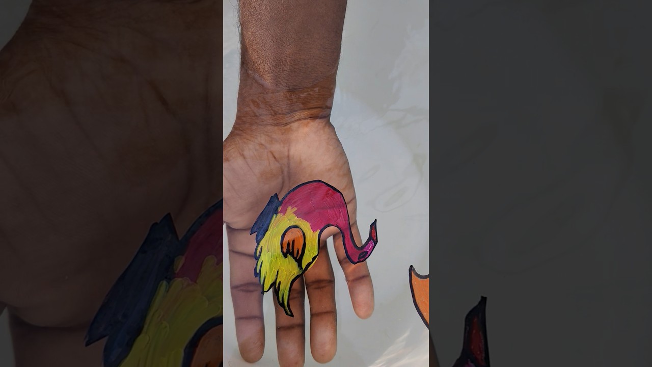 Intresting duck 🦆 drawing float in water 