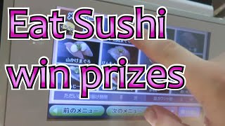 Sushi Train In Japan | PUFFERFISH Sushi And Win Prizes At Kura Zushi