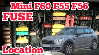 Mini Countryman Hatch F60 F56 F55 Fuse Box Location
