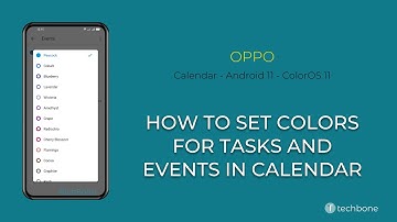 How to Set Colors for Tasks and Events in Calendar - Oppo [Android 11 - ColorOS 11]