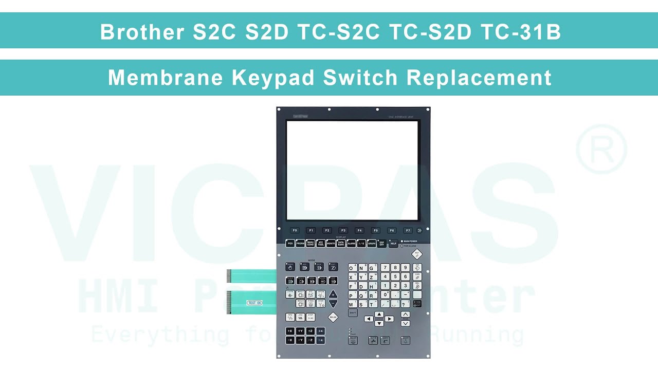Brother S2C S2D TC-S2C TC-S2D TC-31B Operator Panel Keypad Repair - YouTube