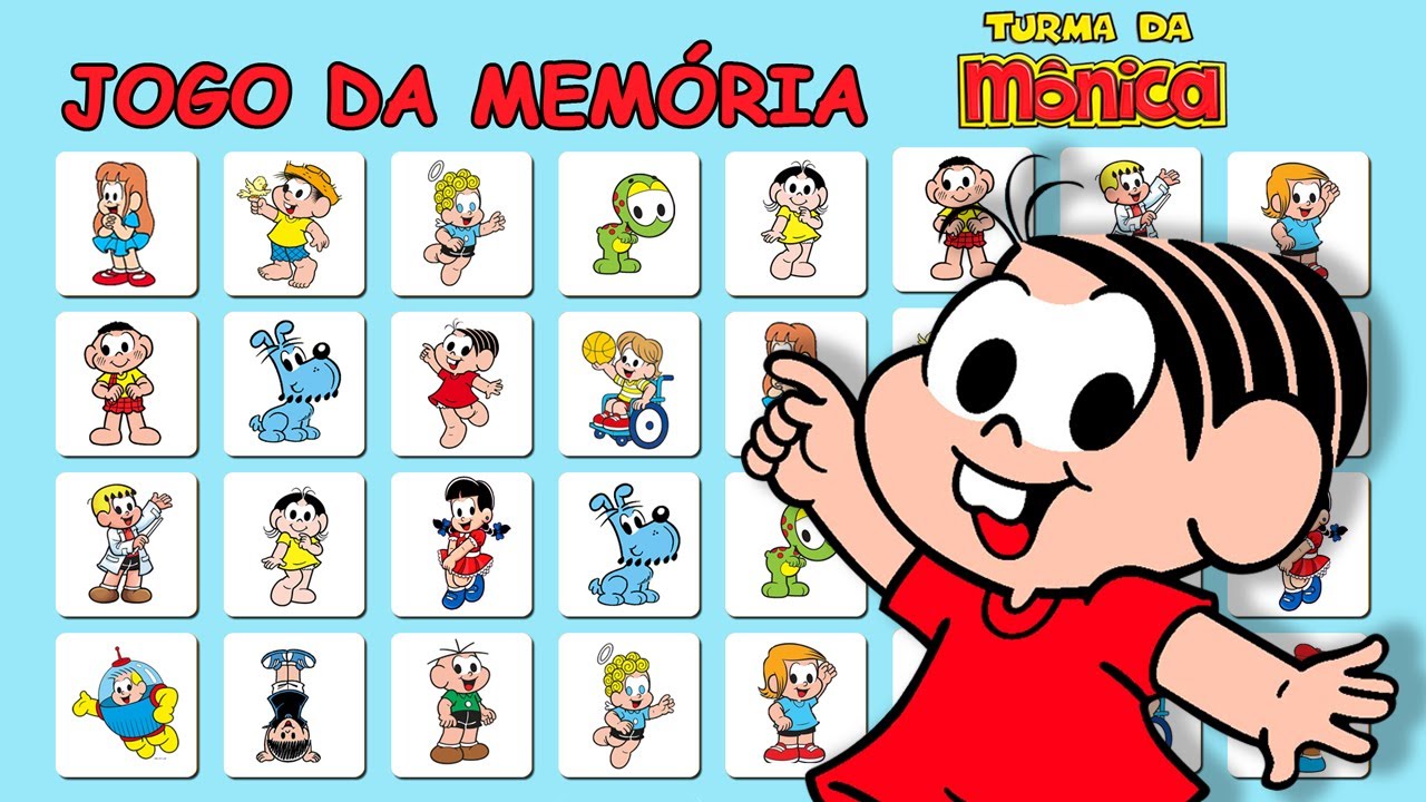 Jogo Da Memória Grandão - Turma Da Mônica - MP Brinquedos