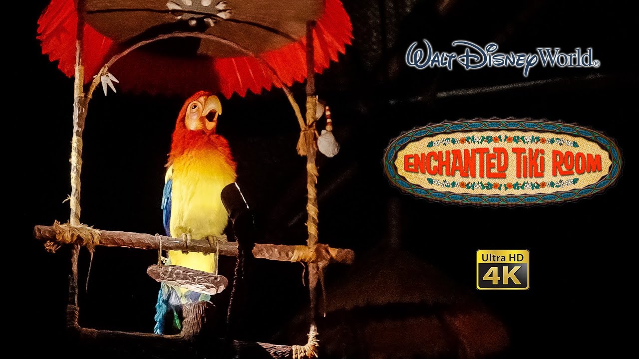 Walt Disney's Enchanted Tiki Room Full Show With Preshow Low Light 4K ...