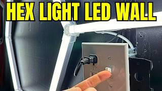 I Built an LED Hex Lighting Wall in my Garage!