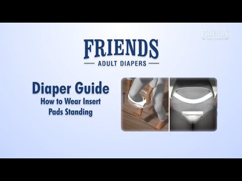 Cara Memakai Insert Pads Sementara Standing | Teman Popok Dewasa
