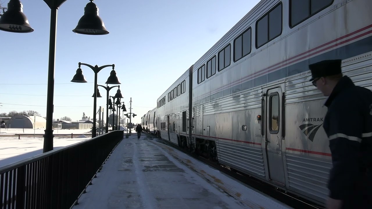 A very late Calif. Zephyr #6 in Ft. Morgan on 21FEB2026
