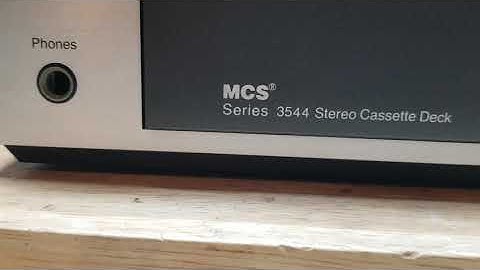 MCS 3544 , no rights to music played in demo video