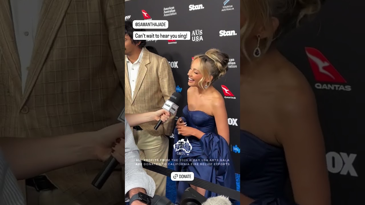 21/02/25 - Samantha Jade - ''Too Fab'' interview - ''G'Day USA Arts Gala'' - Los Angeles