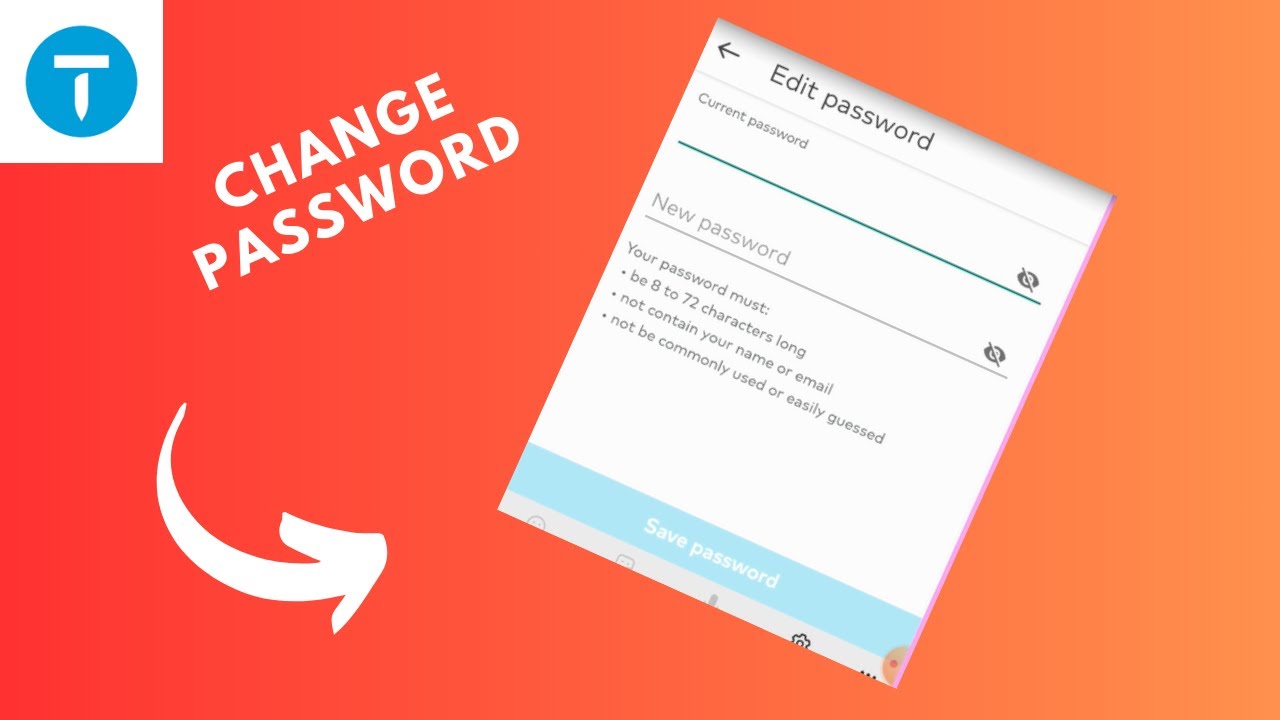 how to change password on thumbtack