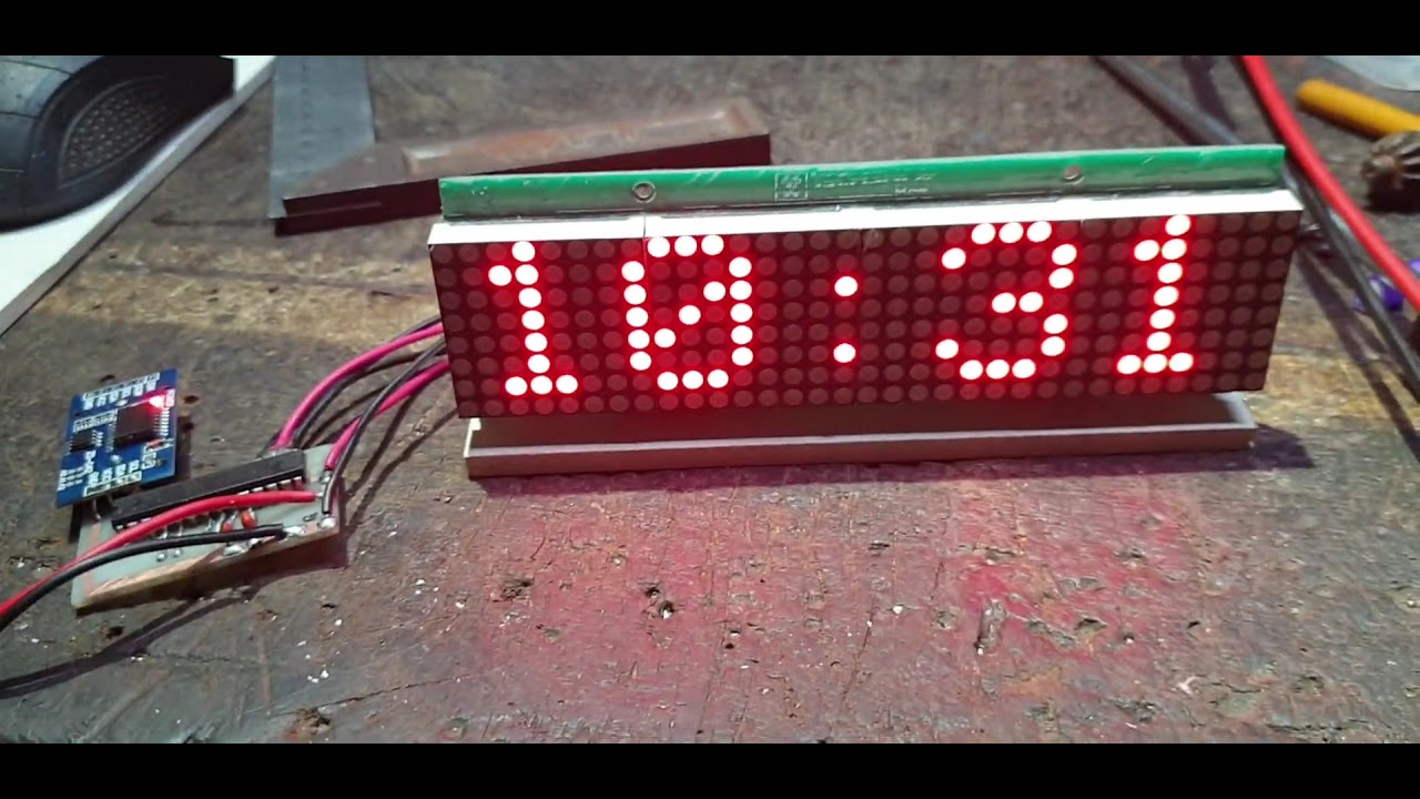 Digital LED CLOCK # 04 # Atmega328p-pu + (rtc) ds3231ns - YouTube