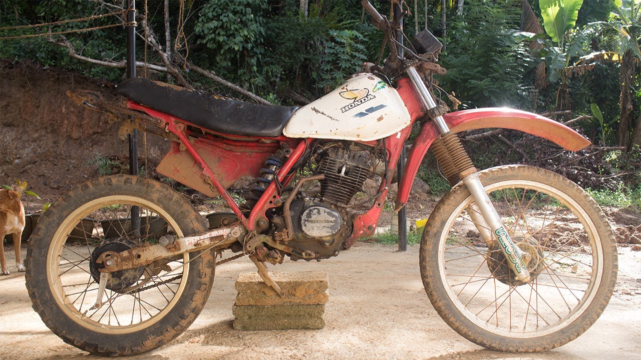Restoration Abandoned Motorcycle Honda 125cc 4 Stroke Engine