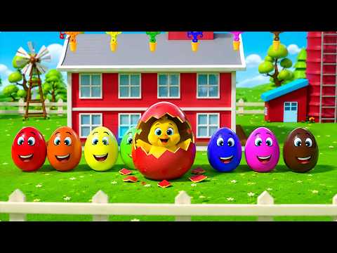 Funny Egg Expressions for Kids | Cute Surprise Faces and Fun Learning Adventure | Rhymes & Kids Song