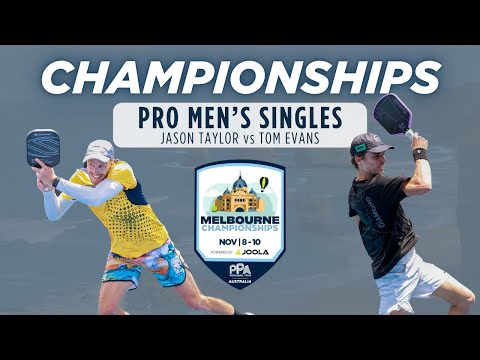 Jason Taylor v Tom Evans | Men's Singles Final | Melbourne Championships