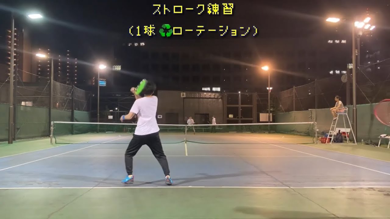 ストローク練習(1球交替ローテーション♻️):Stroke Practice - YouTube